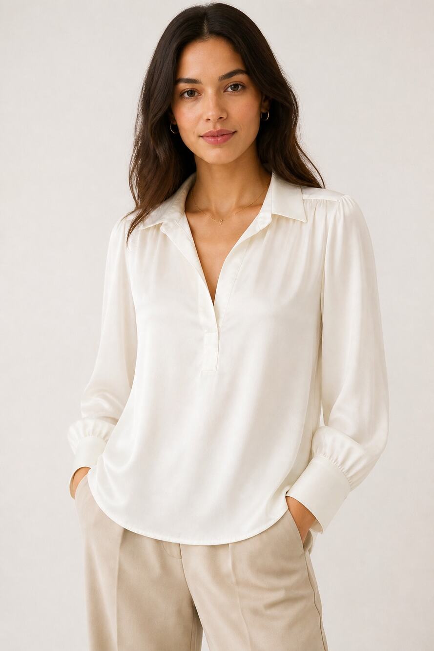 Banana Republic Ivory Button Down Shirt S